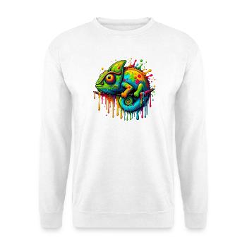 Caméléon - Sweat-shirt Unisexe - blanc - Devant