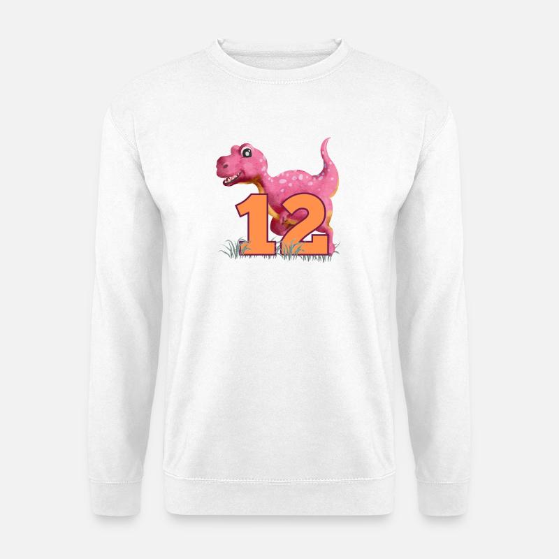 Nr.12 Dino - Unisex Pullover - Weiß