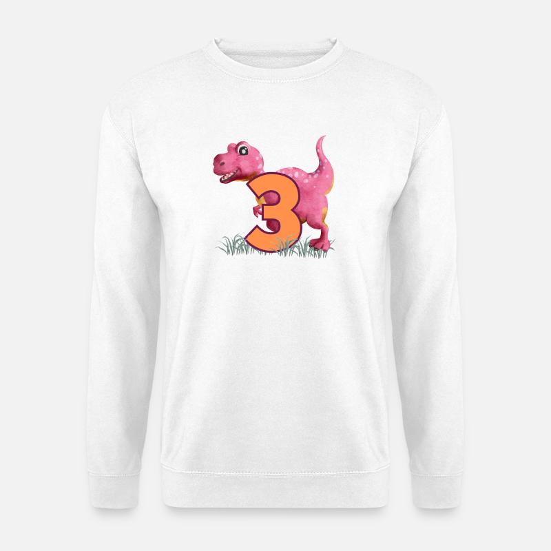 Nr.3 Dino - Unisex Pullover - Weiß