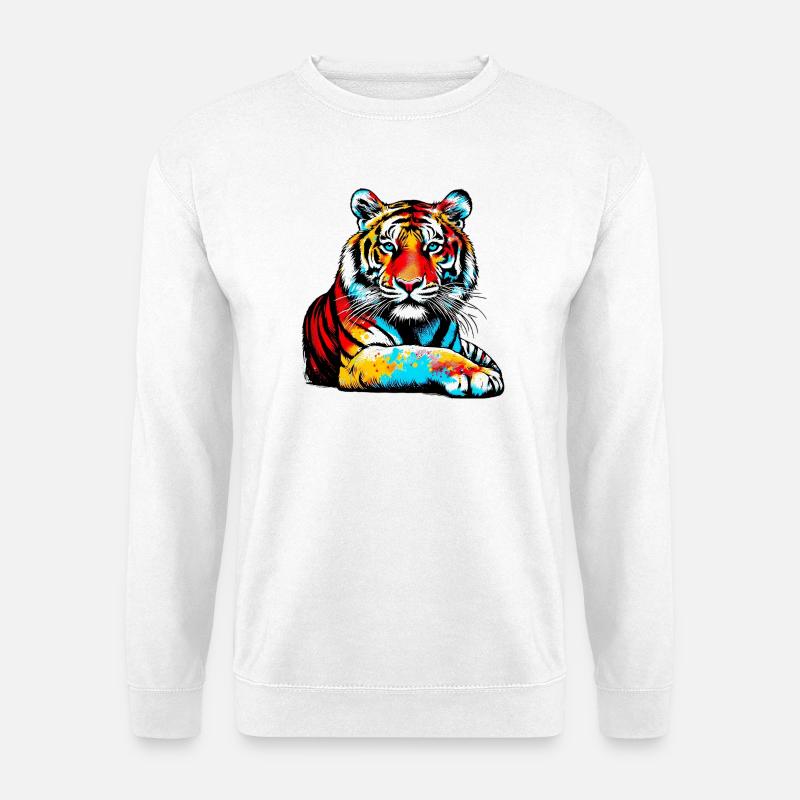 Tiger - Unisex Pullover - Weiß