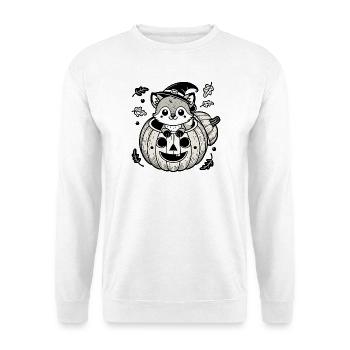 Halloween Fox in the Pumpkin: Sweet Scary Fun - Unisex Sweatshirt - white - Front