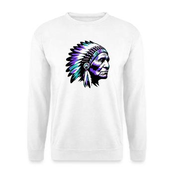 Amérindien Américain - Sweat-shirt Unisexe - blanc - Devant