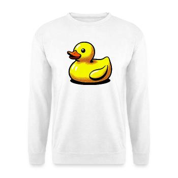 Ente Ente Ente Ente Ente - Unisex Pullover - Weiß - Vorne