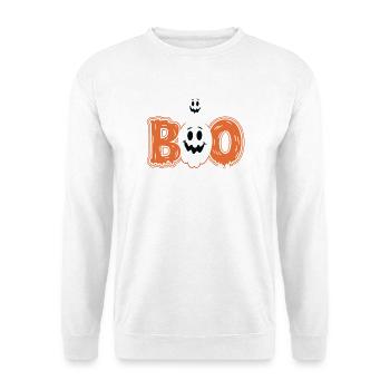 Boo Boo Halloween Geist Design - Unisex Pullover - Weiß - Vorne