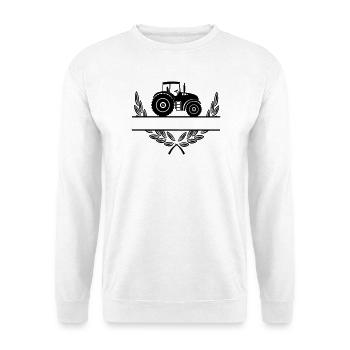 Stolz auf den Landwirt-Traktor - Unisex Pullover - Weiß - Vorne