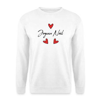 WEIHNACHTEN. FROHE WEIHNACHTEN. FROHE WEIHNACHTEN. NEUJAHRSTAG - Unisex Pullover - Weiß - Vorne