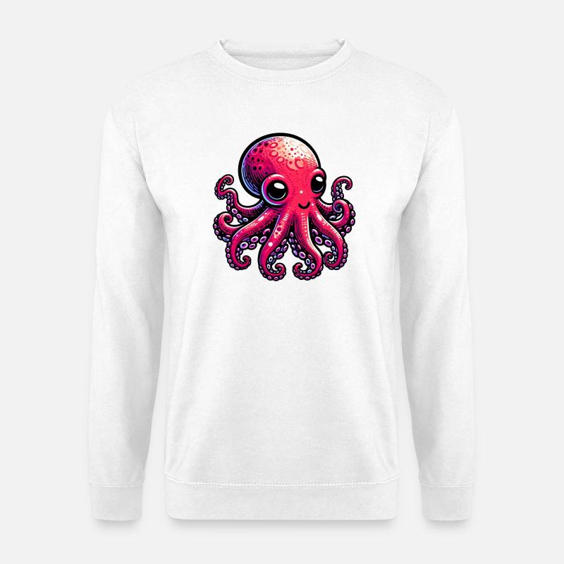 Krake - Unisex Pullover - Weiß
