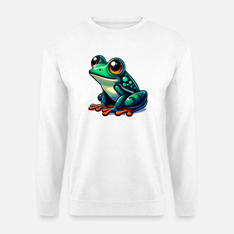 Frosch - Unisex Pullover - Weiß