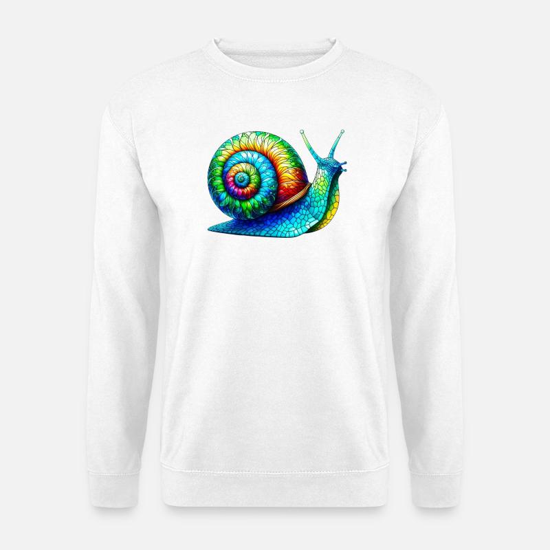 Schnecke - Unisex Pullover - Weiß