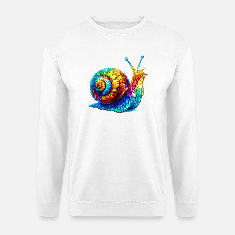Escargot - Sweat-shirt Unisexe - blanc
