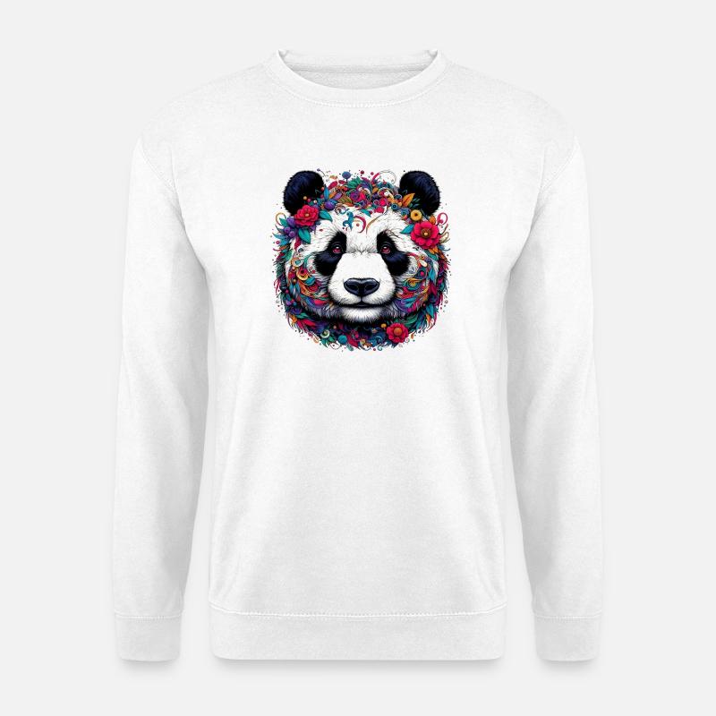 Panda - Unisex Pullover - Weiß