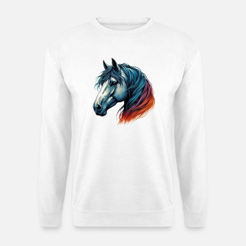 Pferd - Unisex Pullover - Weiß