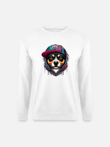 Chien - Sweat-shirt Unisexe - blanc