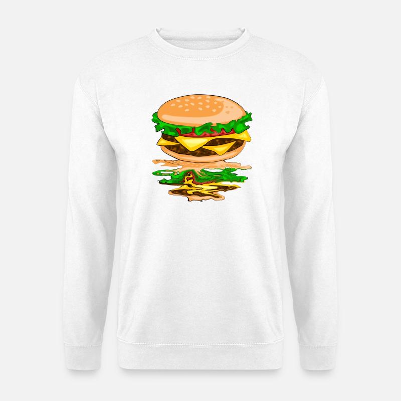 Hamburger with a reflection - Unisex Sweatshirt - white