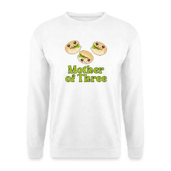 MUTTER VON DREI KINDERN - PISTACHIO KIDS - Unisex Pullover - Weiß - Vorne