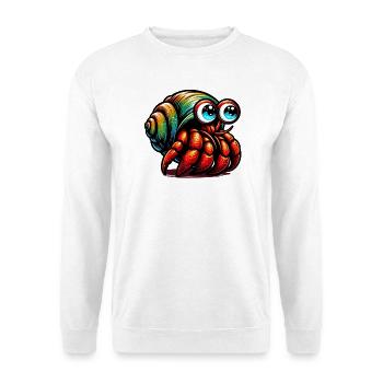 Hermit crab - Unisex Sweatshirt - white - Front