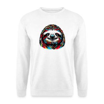 Faultier - Unisex Pullover - Weiß - Vorne