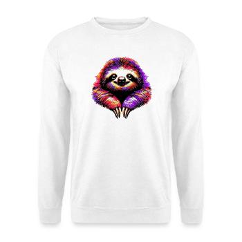 Faultier - Unisex Pullover - Weiß - Vorne