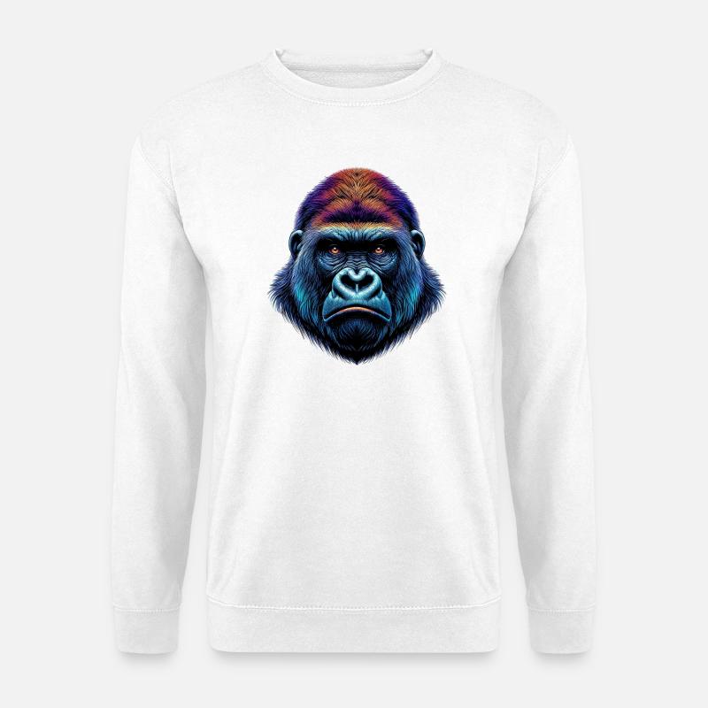 Gorilla - Unisex Pullover - Weiß