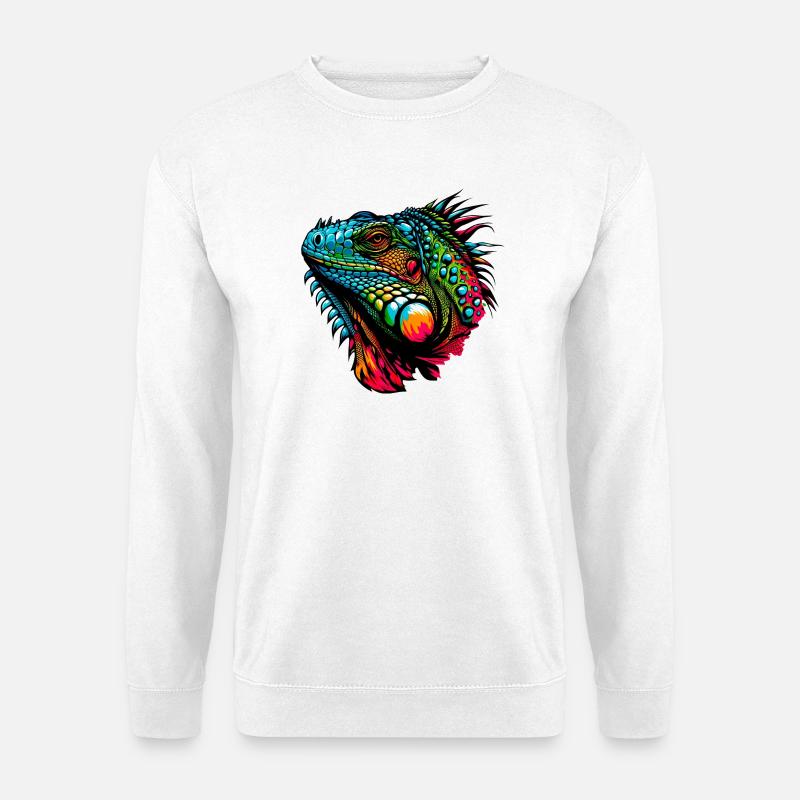Leguan - Unisex Pullover - Weiß