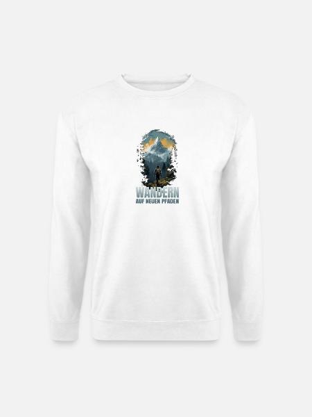 Wandern auf neuen Pfaden - Unisex Pullover - Weiß