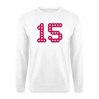 15. 15 YEARS. 15th ANNIVERSARY. 15 YEAR ANNIVERSARY. - Unisex Sweatshirt - white - Front