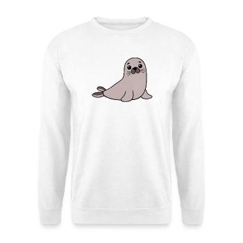 Seal seal - Unisex Sweatshirt - white - Front