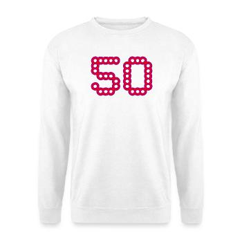 50. 50 YEARS. 50th ANNIVERSARY. 50 YEARS ANNIVERSARY. - Unisex Sweatshirt - white - Front