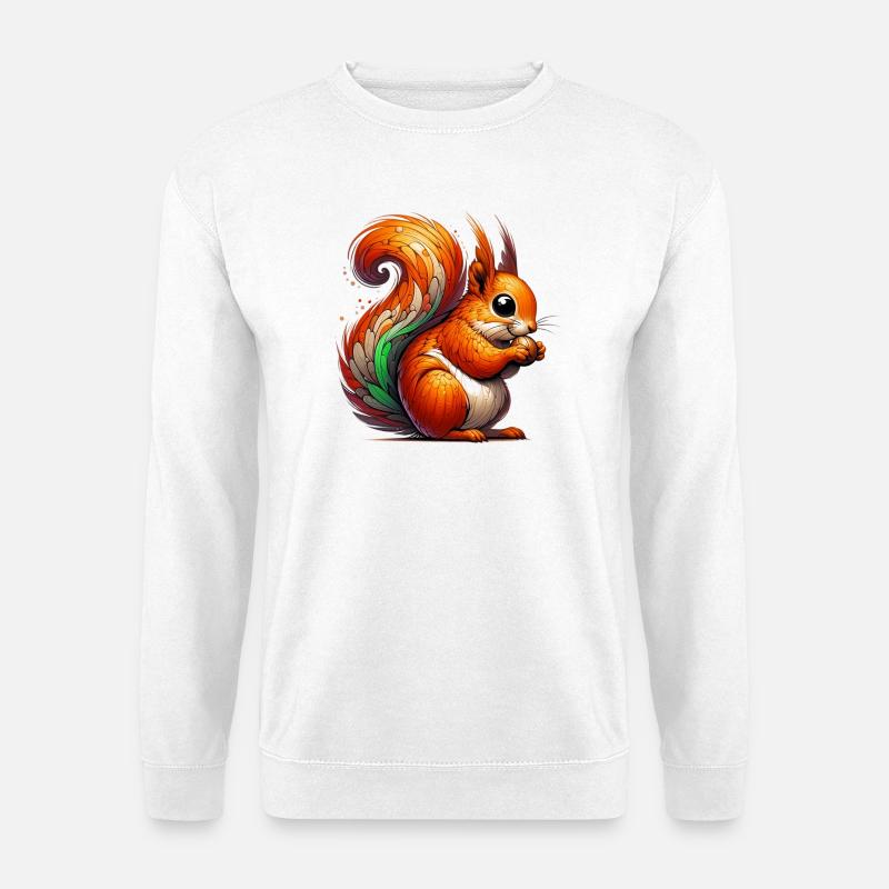 Eichhörnchen - Unisex Pullover - Weiß
