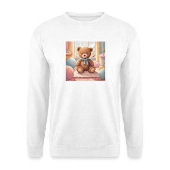Teddybär Poster, Baby, Kind, Säugling - Unisex Pullover - Weiß - Vorne