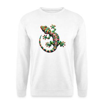 Gecko - Unisex Pullover - Weiß - Vorne