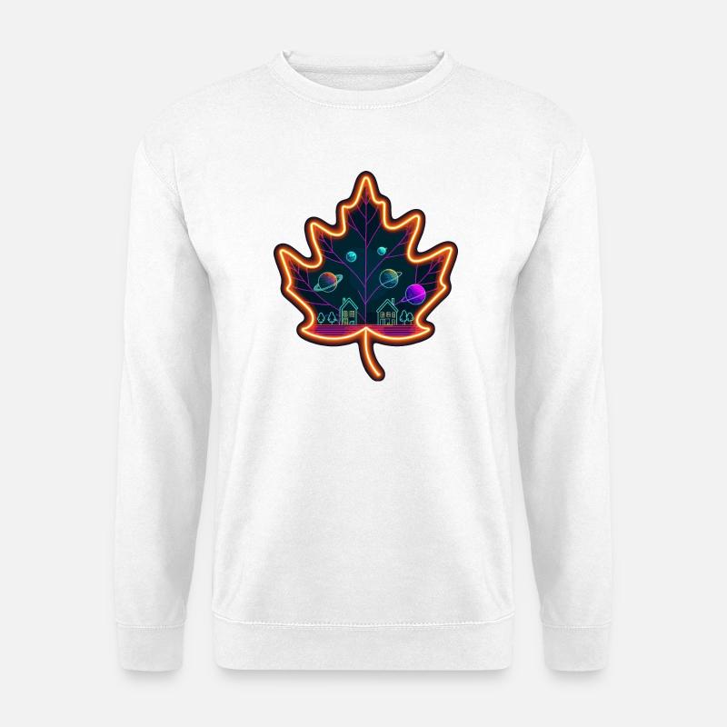 Maple leaf - Unisex Sweatshirt - white