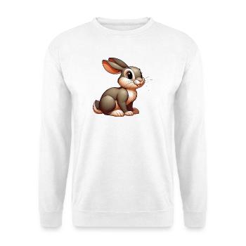 Kaninchen - Unisex Pullover - Weiß - Vorne