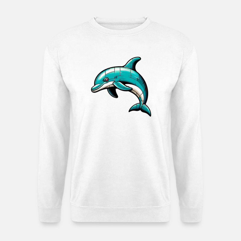 Delfin - Unisex Pullover - Weiß