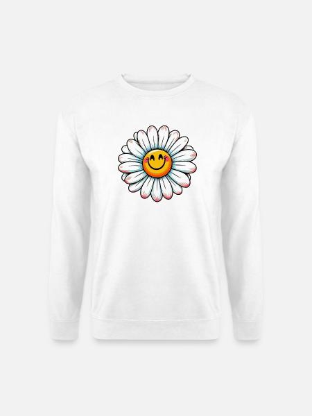 Gänseblümchen - Unisex Pullover - Weiß