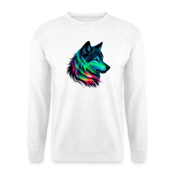 Wolf - Unisex Pullover - Weiß - Vorne