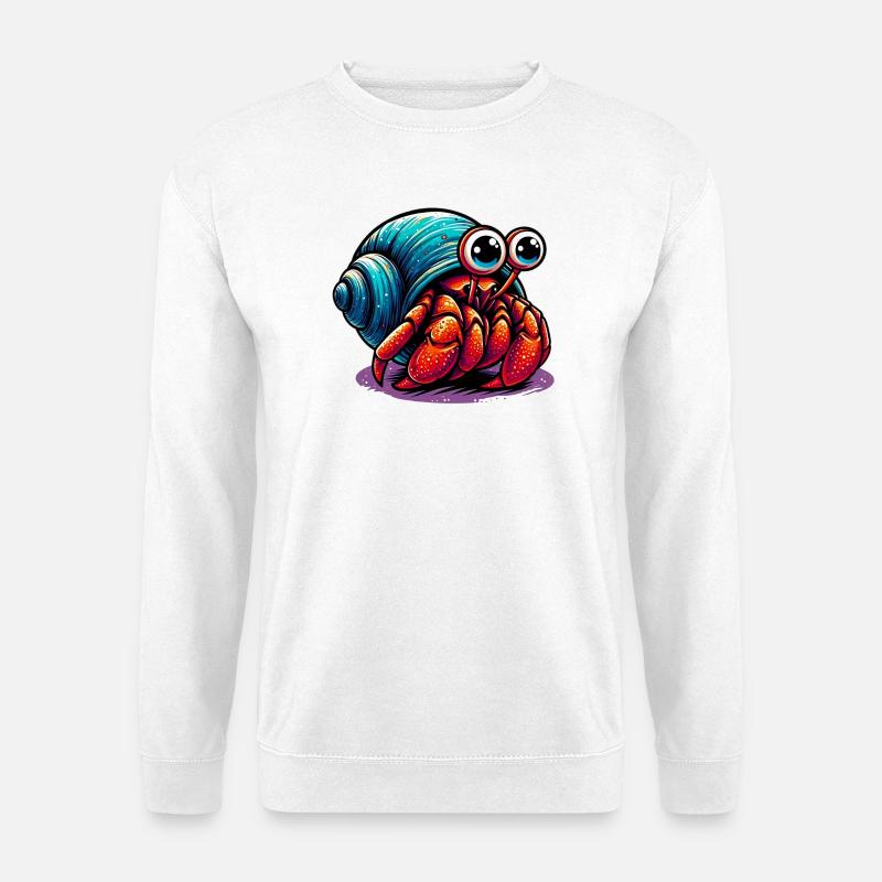 Hermit crab - Unisex Sweatshirt - white