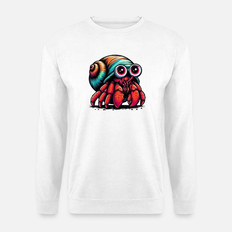 Hermit crab - Unisex Sweatshirt - white