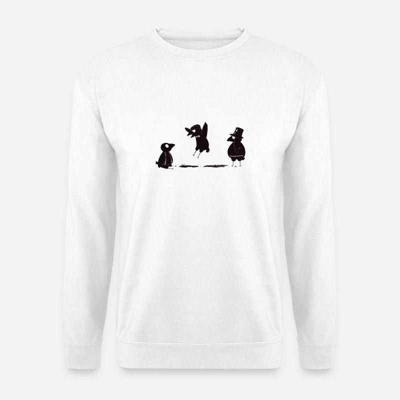 crows before bros - Unisex Pullover - Weiß