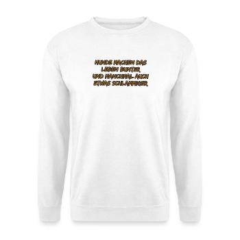 Hundebunte Lebensfreude - Unisex Pullover - Weiß - Vorne
