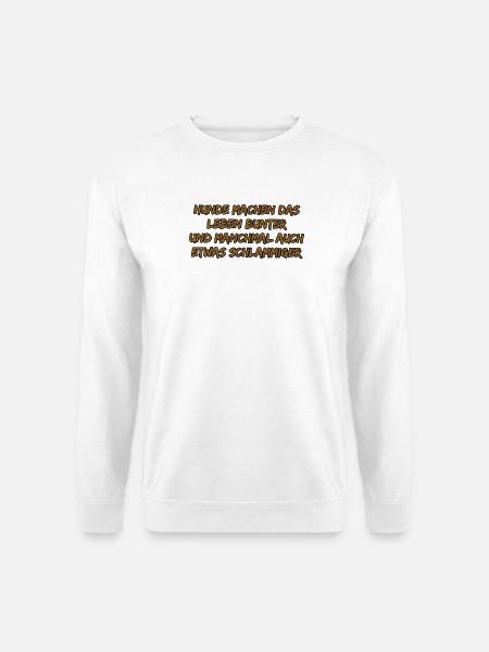 Hundebunte Lebensfreude - Unisex Pullover - Weiß