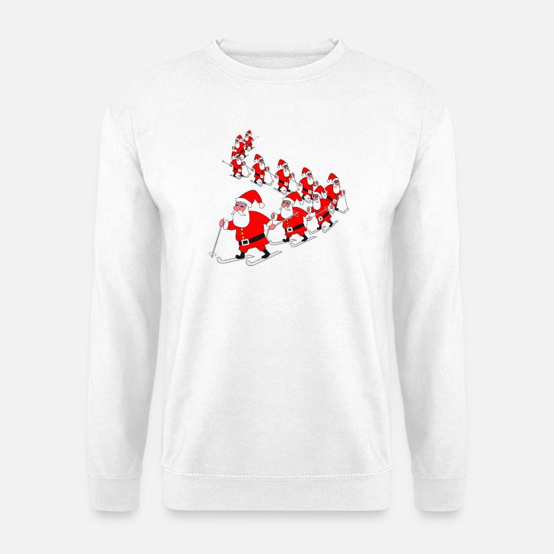Weihnachten Weihnachtsmann Parade - Unisex Pullover - Weiß