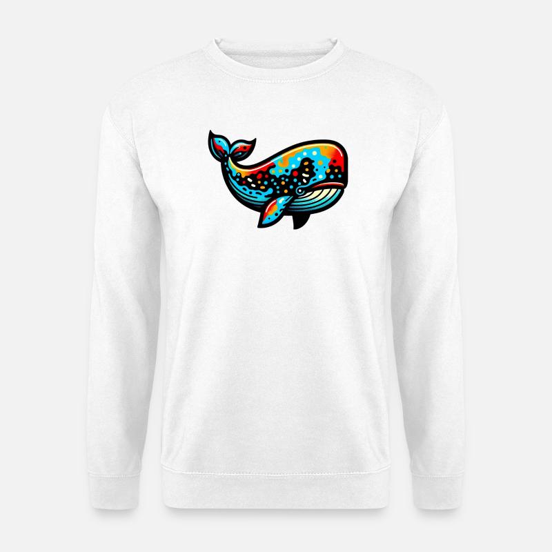 Whale - Unisex Sweatshirt - white