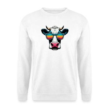 Kuh - Unisex Pullover - Weiß - Vorne
