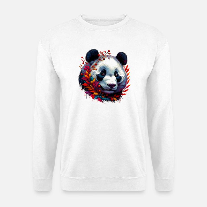 Panda - Unisex Pullover - Weiß