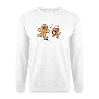 Christmas Cat, Sweet Tooth, Cookie Lover - Unisex Sweatshirt - white - Front