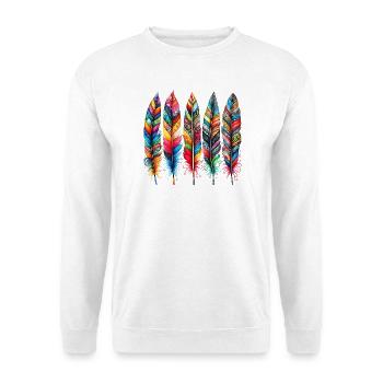 Feathers - Unisex Sweatshirt - white - Front