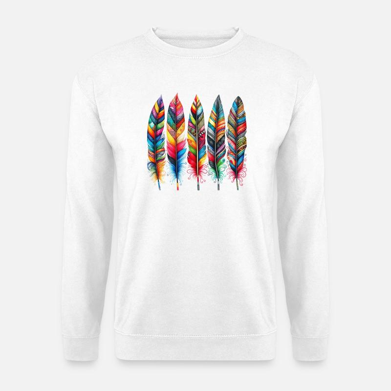 Feathers - Unisex Sweatshirt - white