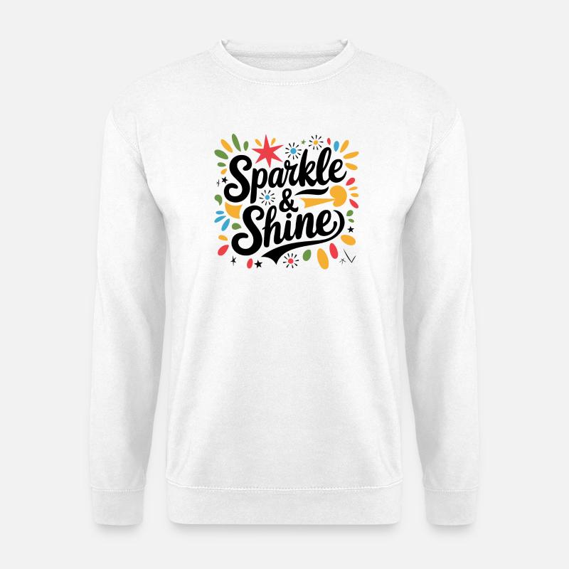 Funkeln & Glänzen - Unisex Pullover - Weiß