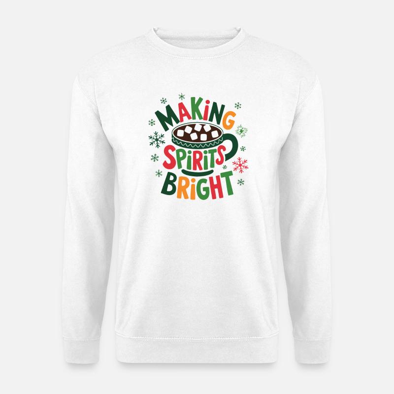 Making Spirits Bright Cocoa - Unisex Sweatshirt - white